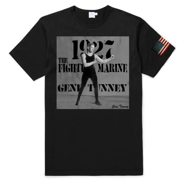 Black Tshirt with Gene Tunney Artwork