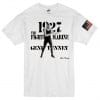 White Tshirt with Gene Tunney Artwork